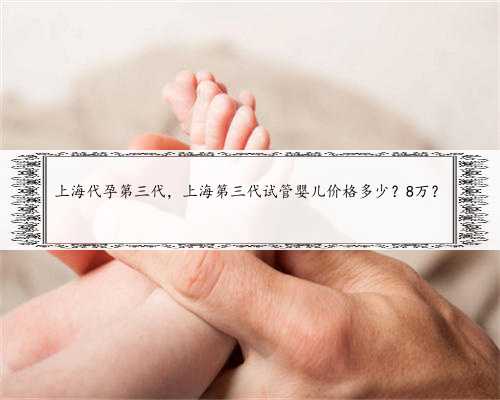 上海代孕第三代，上海第三代试管婴儿价格多少？8万？